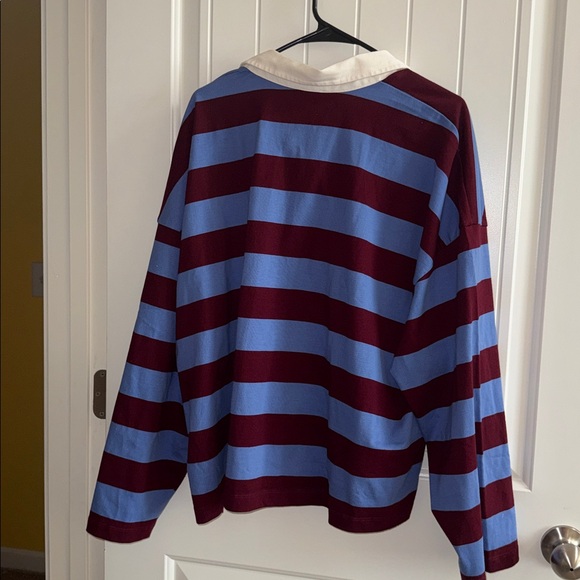 J. Crew Blue and Maroon Rugby Shirt - Picture 5 of 6